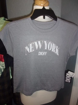 DKNY Girl's Gray Shirt Size 6 - Image 1 of 2
