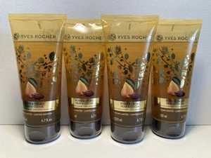 Yves Rocher x4 lot Pear & Cocoa Exfoliating Shower Gel Scrub Holiday Limited Ed. - Picture 1 of 3