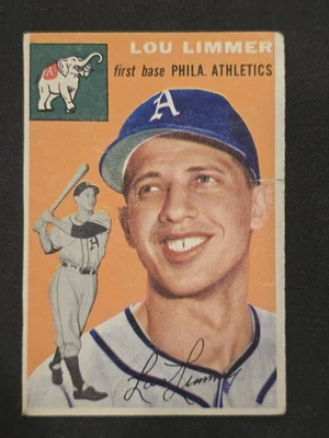 1954 Topps Baseball #232 Lou Limmer Philadelphia Athletics Vintage Trimmed - Image 1 of 4