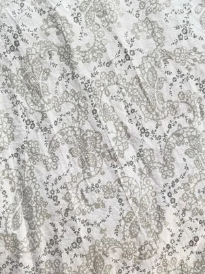 Sábana plana Simply Shabby Chic Ditsy floral encaje blanco gris beige COMPLETA Queen King Foto 1 de 4