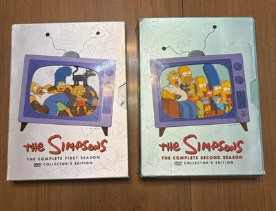 The Simpsons - The Complete 1st and 2nd Seasons DVD Sets Lot - Image 1 of 4