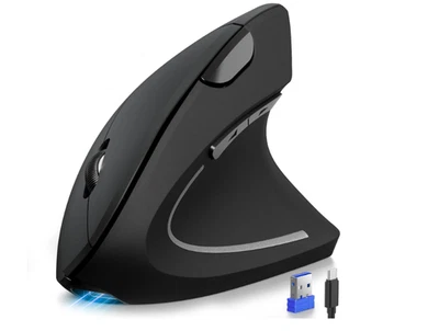 Ratón Ergonómico, Recargable 2.4G+Bluetooth Ratones Verticales 6 DPI Ajustable,... Foto 1 de 4