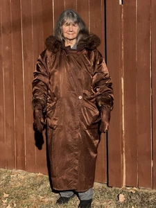 Vintage 90’s Linda Lundstrom w/ Fäustlinge LaParka Wool Coat Parka Large - Bild 1 von 5