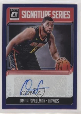 2018 Donruss Optic Signature Series Purple Prizm Omari Spellman Rookie Auto RC - Image 1 of 2