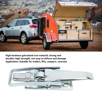 Trailer Lift Gate Latch Universal Easy To Install Galvanized Iron Door - image 1 of 4