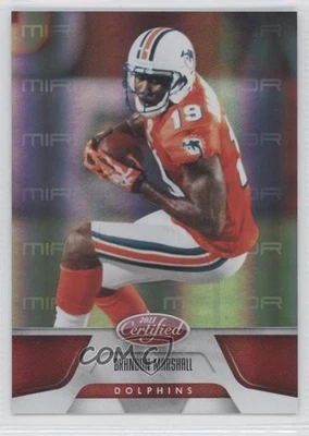 2011 Certified Mirror Red /250 Brandon Marshall #77 - Image 1 of 2