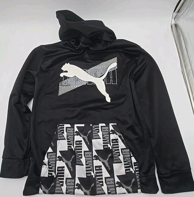 Sudadera con Capucha Puma Unisex L (14-15) Azul Negro Suave Elastizada Juvenil  Foto 1 de 4