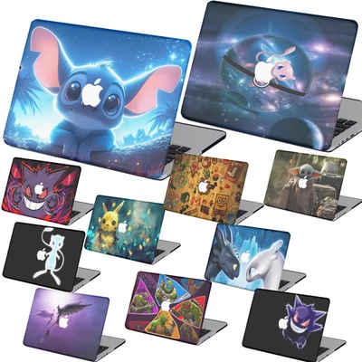 Estuche rígido de goma de anime de dibujos animados + cubierta KB para nuevo Macbook Air Pro M1 M2 M3 M4 Foto 1 de 4