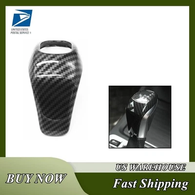 For BMW X1 F48 2016-2019 Gear Shift Knob Cover ABS Trim Sticker Carbon Black Foto 1 de 4