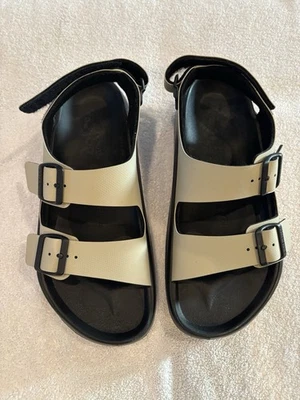 Birkenstock - Mogami Terra para hombre con cáscara de huevo/negro.  Talla 42. NUEVO Foto 1 de 4