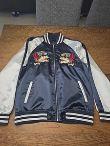 Chaqueta Bomber Modish Gaze Sukajan Souvenir Satén Japón Dragón Talla L Grande - Imagen 1 de 11