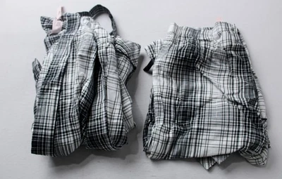 Victoria's Secret Mujer Franela Larga PJ Conjunto de 2 Piezas BM7 Negro/Blanco Mediano Nuevo con Etiquetas Foto 1 de 4