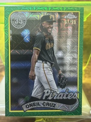 2024 Topps Update Chrome Green Mojo 35th Oneil Cruz #T89CU-48 /99 - Image 1 of 2