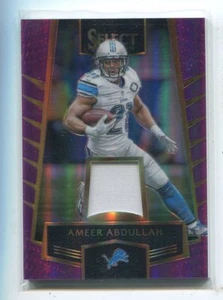 2016 Select PATCH Purple Ameer Abdullah/60 Nebraska / Detroit Lions - Picture 1 of 1