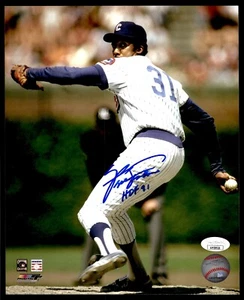 FERGIE JENKINS SIGNED 8X10 PHOTO INSCRIBED "HOF 91" JSA COA CHICAGO CUBS - Picture 1 of 2