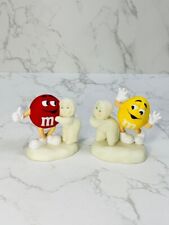 2004, SNOWBABIES Dept 56 Figurine - M&M's Red Yellow - I'm Nuts About Dancing