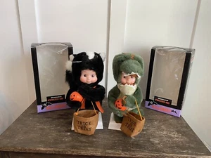 Vintage Motion-ettes of Halloween Kid Battery Operated Skunk Alligator NICE!! - Picture 1 of 16