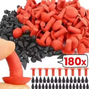 180Pcs Universal Mushroom Shaped Tubeless Tire Repair Insert Sockets Plugs Tire - Picture 1 of 19