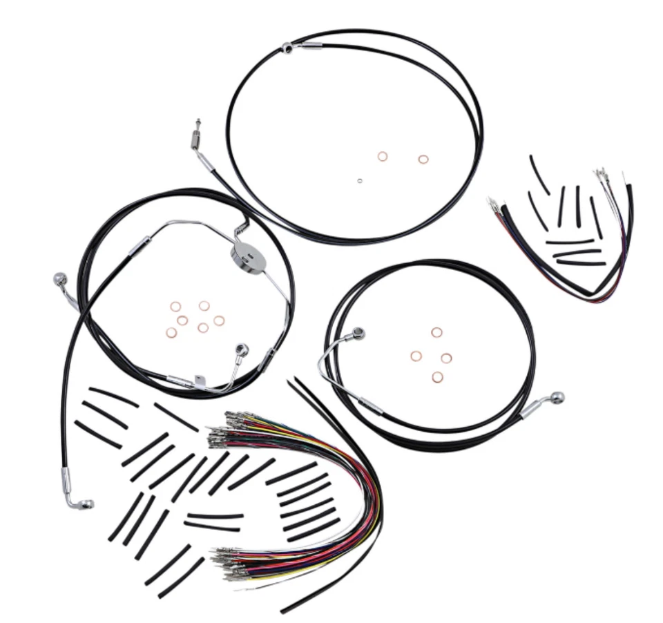 Magnum - 489022 - Kit de instalación de manillar XR de vinilo negro para 15-17 pulgadas sin freno Foto 1 de 1