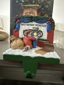 NIB Harley-Davidson Motorcycles WINDOW SHOPPING 1997 Stocking Holder Christmas - Picture 1 of 9