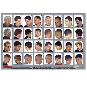 SI-12-20GM PELUQUERÍA SALÓN BELLEZA SPA 24"X36" PEINADO CORTE DISEÑO PÓSTER HOMBRES - Imagen 1 de 1