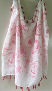 Nautical Infinity Scarf Wrap - Picture 1 of 6
