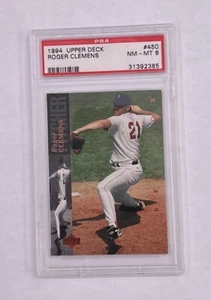 1994 Upper Deck Roger Clemens Boston Red Sox #450 PSA 8 - Picture 1 of 2