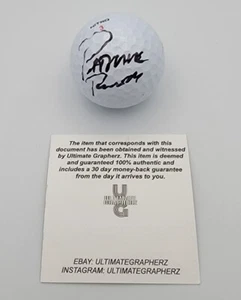 Pelota de golf autografiada firmada por Patrick Rodgers PGA CERTIFICADO DE AUTENTICIDAD MASTERS - Imagen 1 de 1