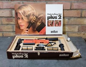 Vintage Retro Braun Hairstyling Set Plus 2