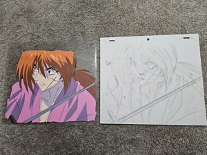 🌟 Rurouni Kenshin vs Sojiro Episodio 54 Samurai X Anime PRODUZIONE CEL con SKETCH - Foto 1 di 9