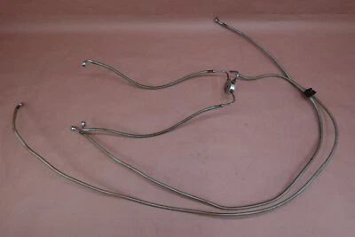 07-11 Harley Davidson FLHTC Electra Glide Classic ABS FRONT BRAKE HOSE LINE SET - Image 1 of 4