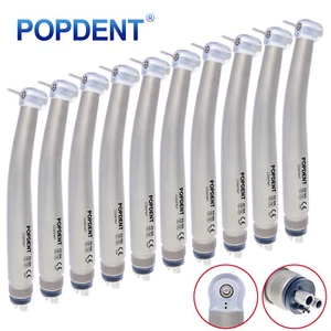 10Pcs POPDENT A5-M4 Dental High Speed Handpiece Push Button 4 Hole NSK Style - Picture 1 of 8