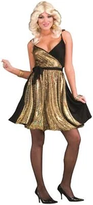Womens Disco Gold Costume - Rubie's - Picture 1 of 1