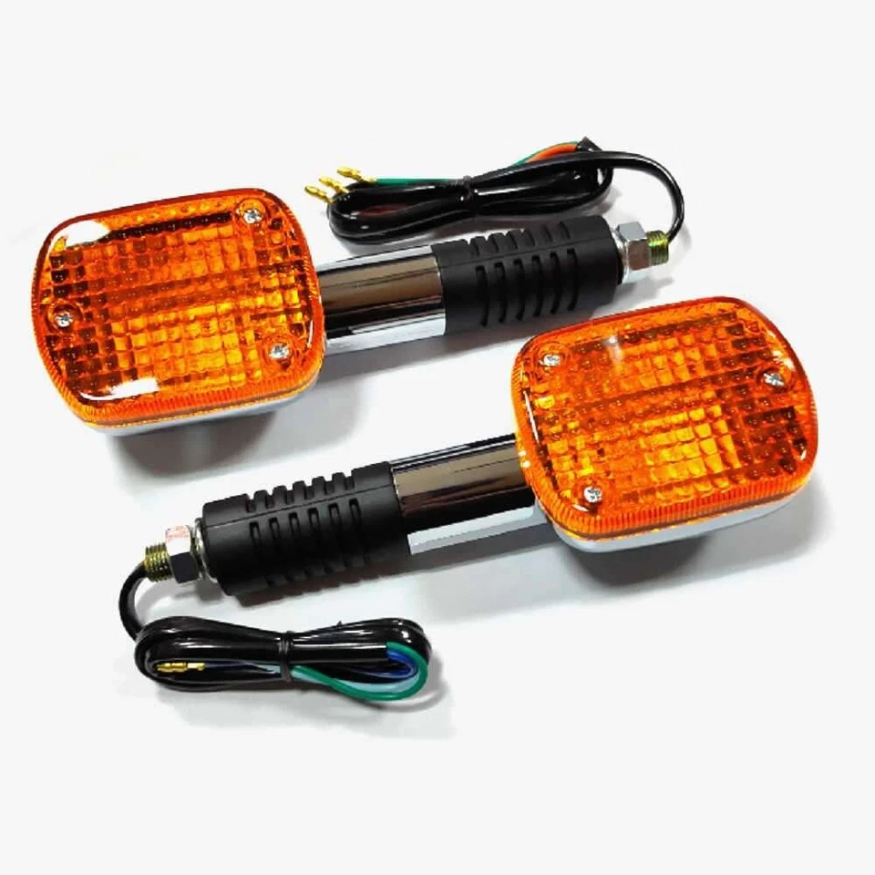 Pair Front turn signals with stem for Honda Nighthawk CB650SC V65 Magna VF1100C - Image 1 of 1