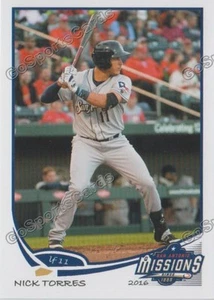 2016 San Antonio Missions Nick Torres RC Rookie Padres - Picture 1 of 1
