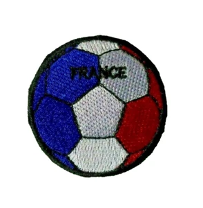 Patch écusson ballon foot football sport drapeau flag France 5 cm thermocollant - Imagen 1 de 1