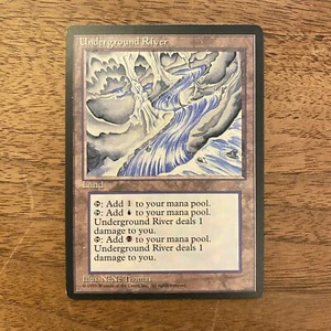 Underground River NM+ NEVER PLAYED MTG Ice Age Magic 1994 VINTAGE FAST SHIPPING - Picture 1 of 2