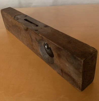 Antique Disston & Morss 30" Brass And Wood Level, Working  - Image 1 of 4