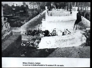 1990 -  INONDATION DE 1940 MILLAS LE PONT SUR LE BOLES EFFONDRE 19 OCTOBRE 3Q697 - Picture 1 of 1