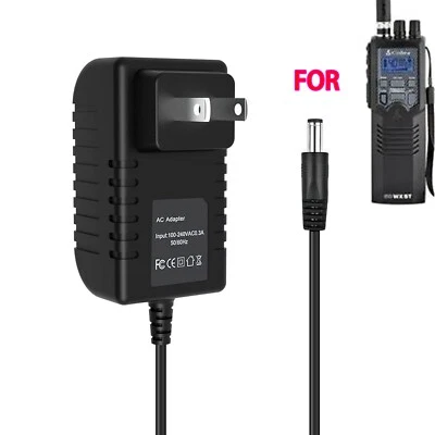 13.8V AC/DC Adapter for Cobra HH50 HH 50 WX ST HH50WXST 50WXST Handheld CB Radio - Image 1 of 4