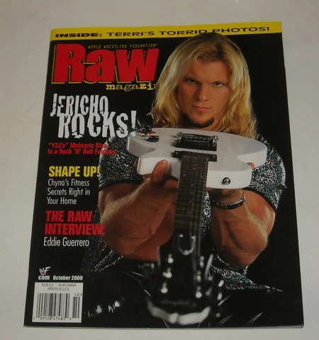 October 2000 WWF RAW MAGAZINE (WWE) CHRIS JERICHO CHYNA EDDIE GUERRERO TERRI Cover