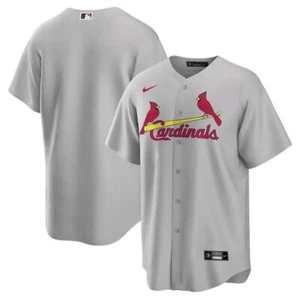 Men Nike St. Louis Cardinals Official Replica ROAD GREY GRAY Blank Jersey SZ 2XL - Picture 1 of 5