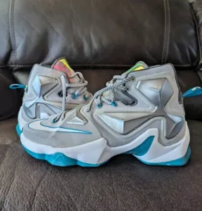 Nike LeBron 13 Blue Lagoon 2015 Size 8.5 - Picture 1 of 9
