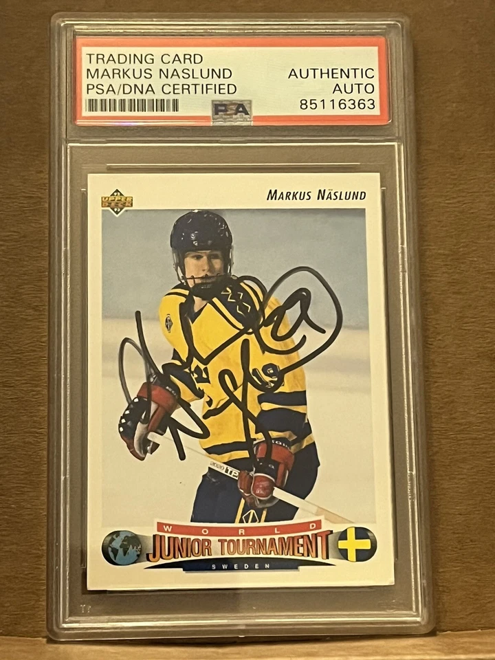 Markus Naslund Подписанная 1992/93 Upper Deck Rc Psa Инкапсулированная  - Изображение 1 из 1