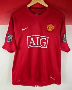 Manchester United Football Shirt Home 2008 2009 Berbatov XL Badge Man Utd Red - Picture 1 of 9