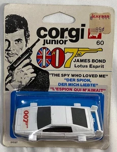 1976 METTOY CORGI JUNIOR #60 LOTUS ESPRIT JAMES BOND The Spy Who Loved Me - NEW - Picture 1 of 5