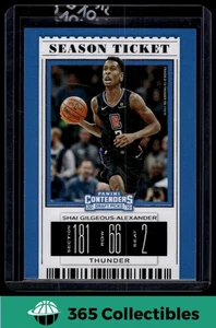 2019 Panini Contenders DP Shai Gilgeous-Alexander SEASON TICKET #46 Thunder - Picture 1 of 2