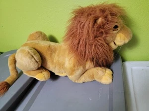 Disney Lion King Adult Simba Jumbo LARGE Mufasa Puppet Plush Stuffed Animal VTG - Picture 1 of 9