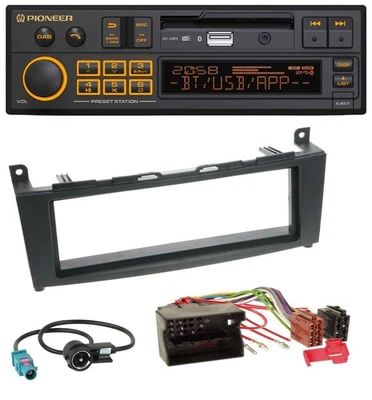 Pioneer DAB MP3 USB Bluetooth Autoradio für Mercedes C-Klasse W204 ab 2007 - Bild 1 von 4