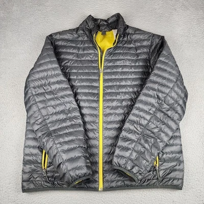 Eddie Bauer Jacket Mens Extra Large Gray Down Puffer 650 Full Zip Outdoors - Image 1 of 4